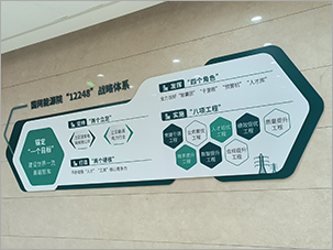 國網能源研究院導視文化墻設計制作案例